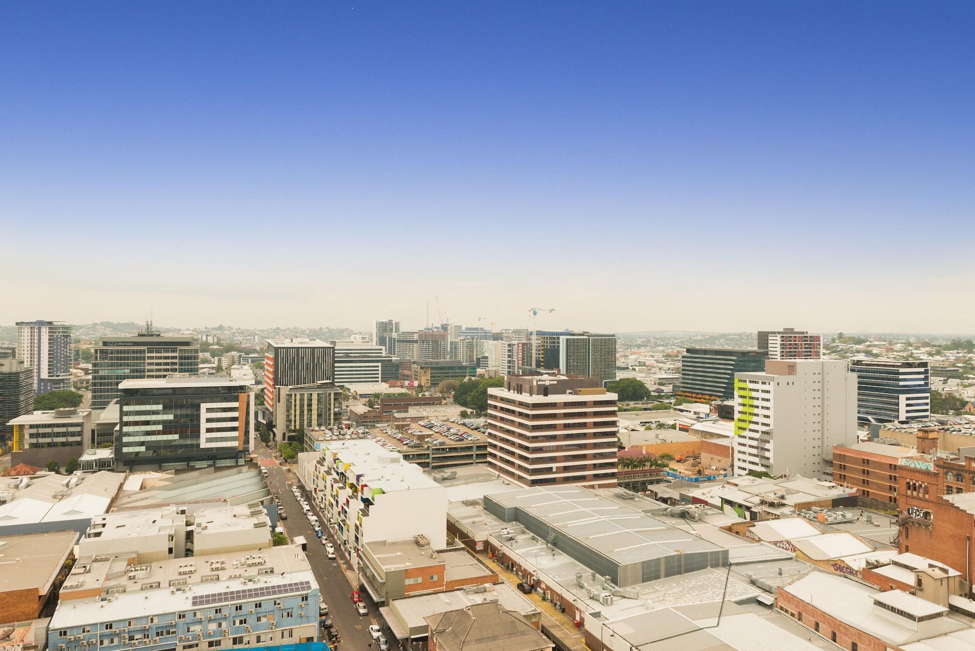 Fv By Peppers Aparthotel Μπρίσμπεϊν Εξωτερικό φωτογραφία Aerial view of the CBD